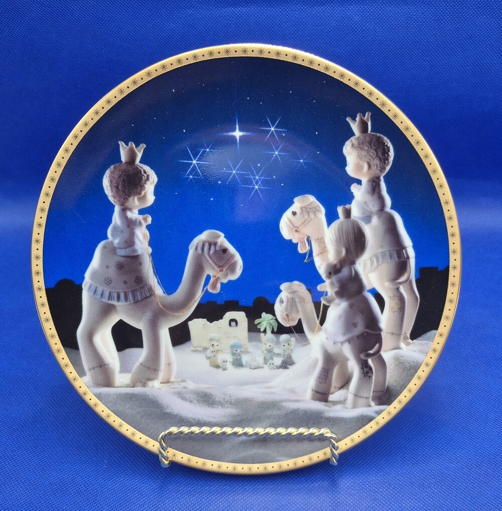 Precious Moments Sam Butcher They Followed the Star Collector Plate COA Hamilton